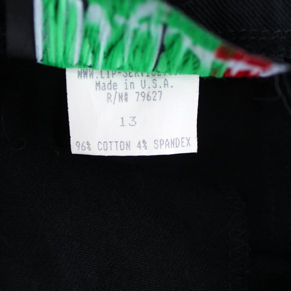 Lip Service Black Lace-Up Corset Pants SZ L Gothic Punk Low Rise Cotton Y2K Alt - Picture 11 of 15